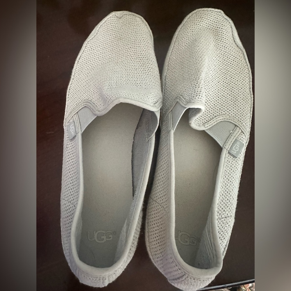 UGG light gray slip on shoes size 11!
